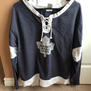 Toronto Maple Leafs Jersey-Style Sweatshirt